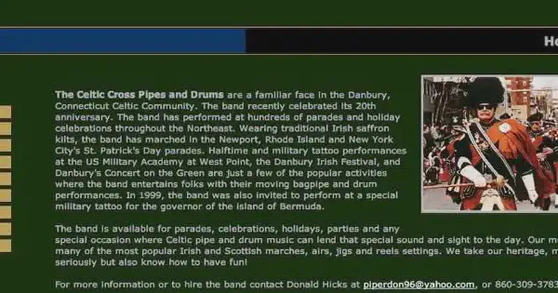 celtic cross pipes and drums of danbury