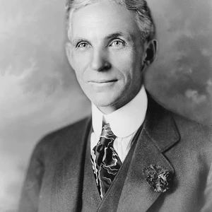 Death of Henry Ford, automobile production pioneer and son of Irish immigrants