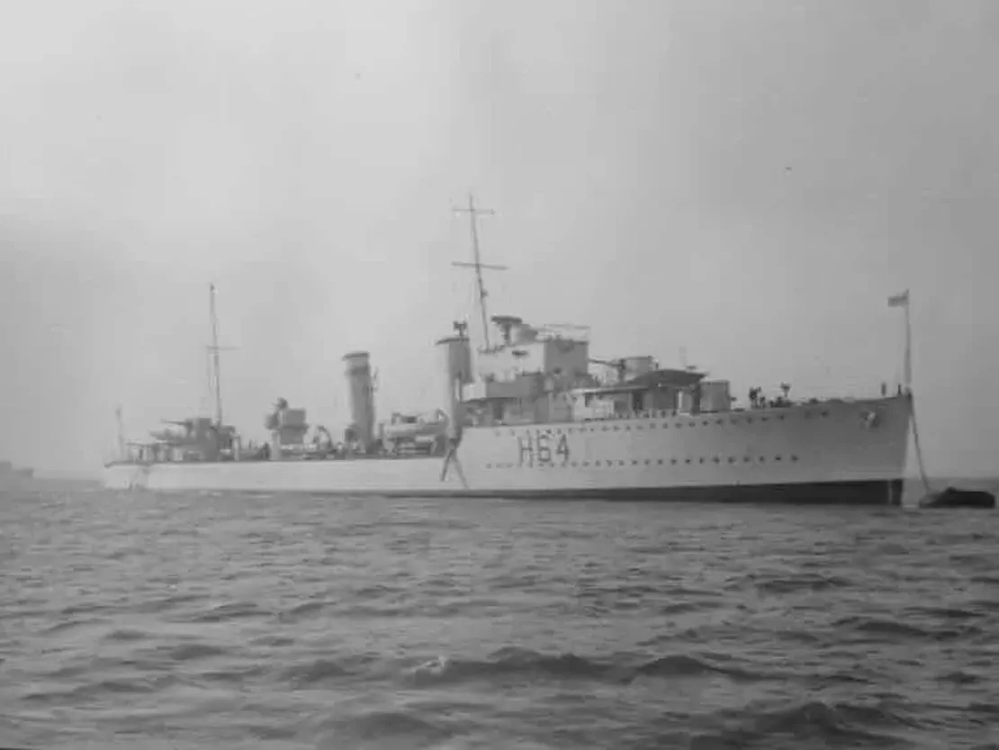 HMS Duchess, accidentally rammed by a battleship in thick fog, sunk with heavy loss of life